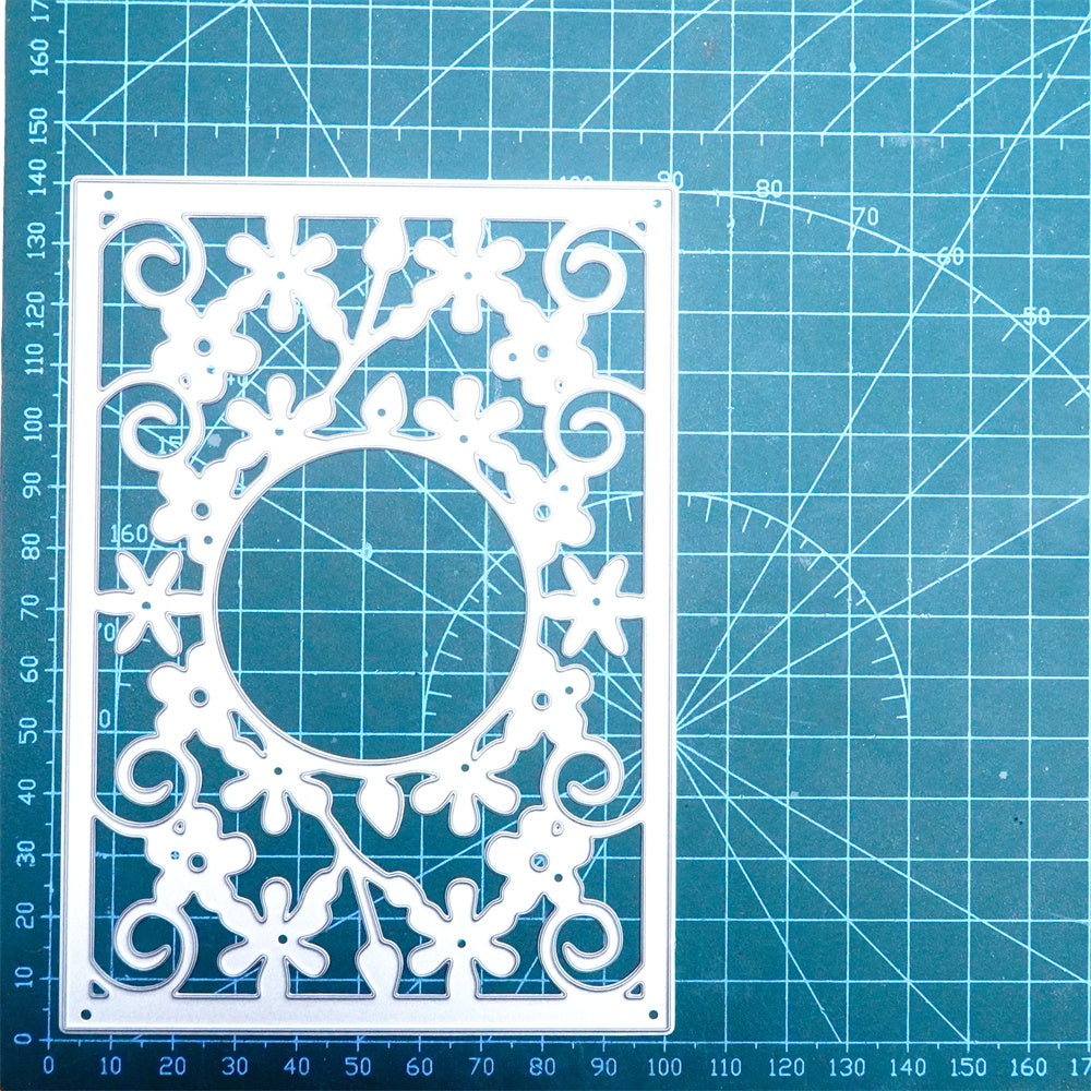 Kokorosa Metal Cutting Dies with Flowers Mirror Background Board