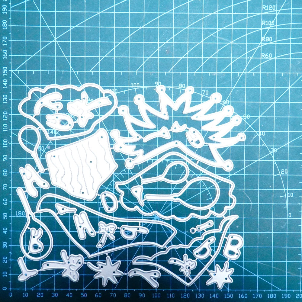 Kokorosa Metal Cutting Dies with Happy Birthday Surprise Box
