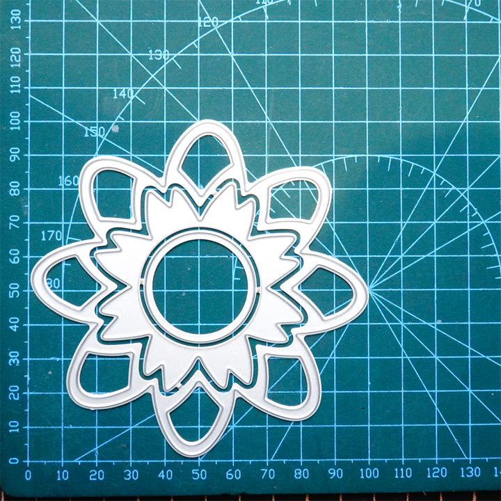 Kokorosa Metal Cutting Dies with Hollow Flower Frame