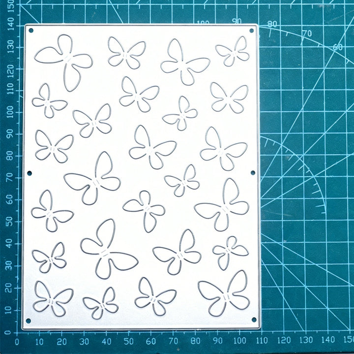 Kokorosa Metal Cutting Dies with Little Butterfly Background Board