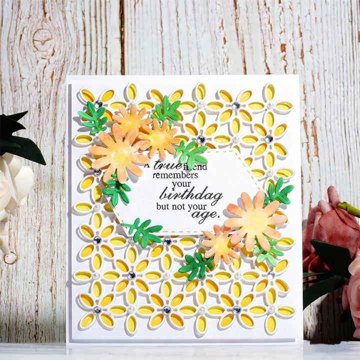 Kokorosa Metal Cutting Dies with Flowers Background