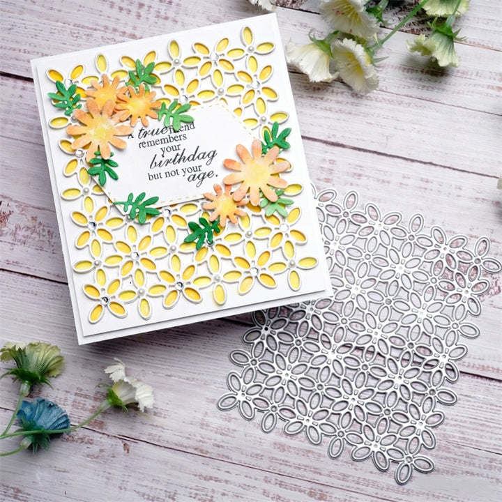 Kokorosa Metal Cutting Dies with Flowers Background