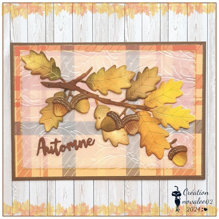 Kokorosa Metal Cutting Dies with Autumn Leaves