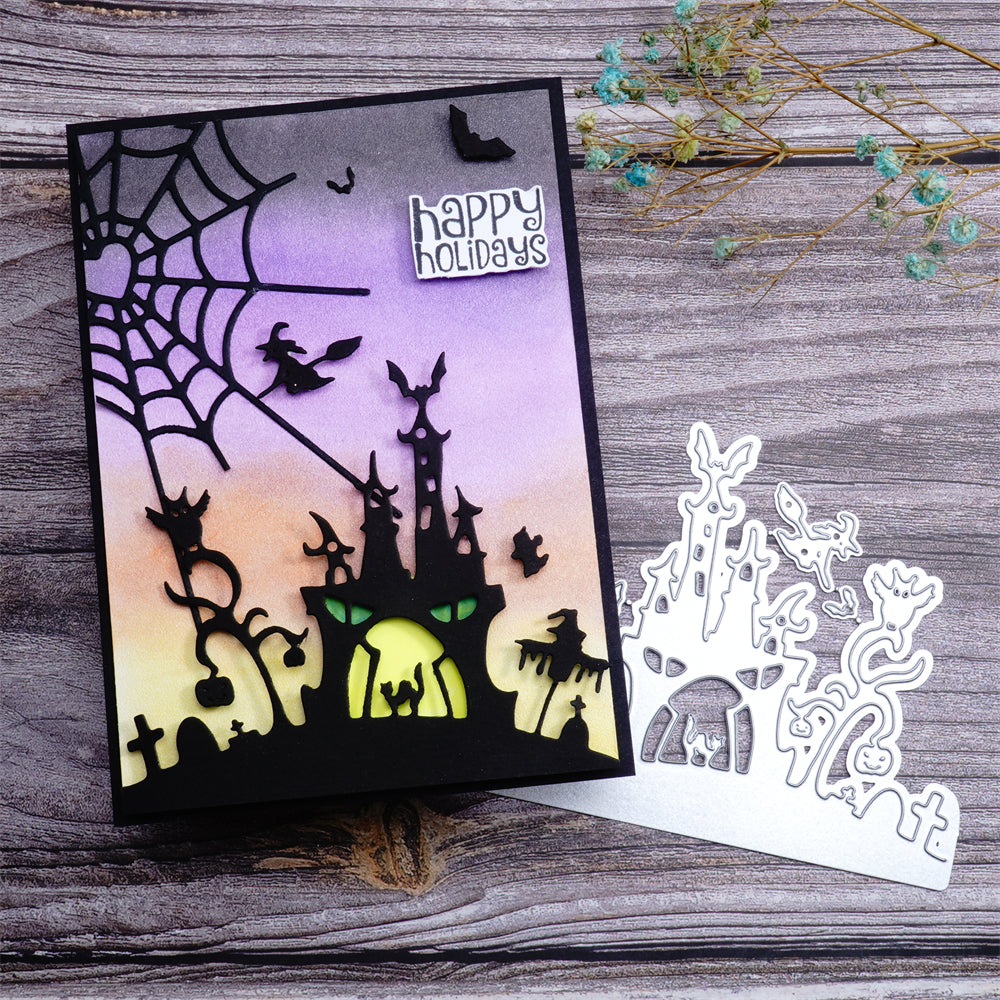 Kokorosa Metal Cutting Dies with Halloween Castle