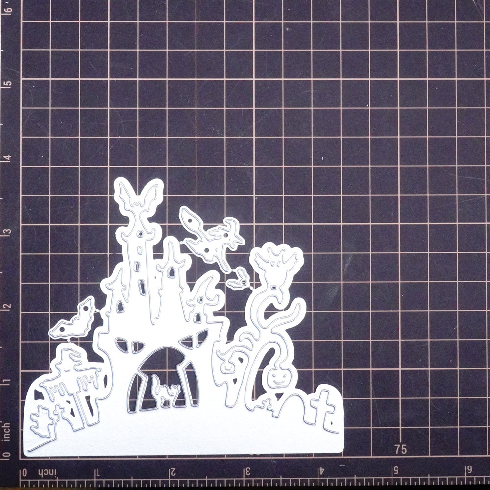 Kokorosa Metal Cutting Dies with Halloween Castle