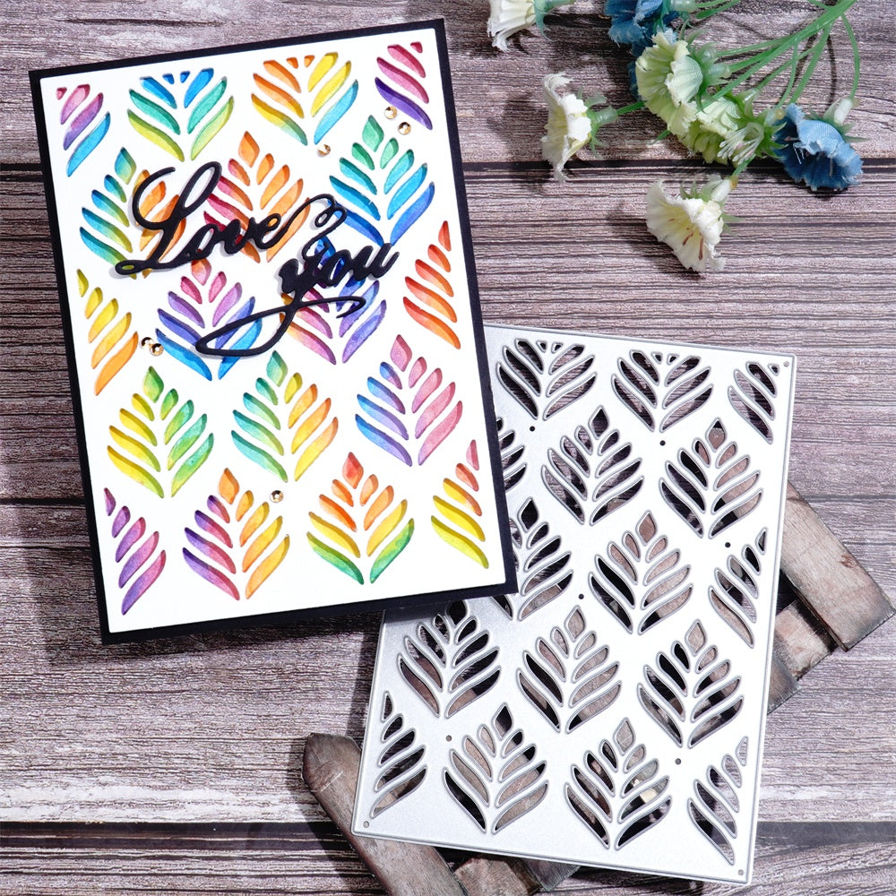 Kokorosa Metal Cutting Dies with Leaves Background Board