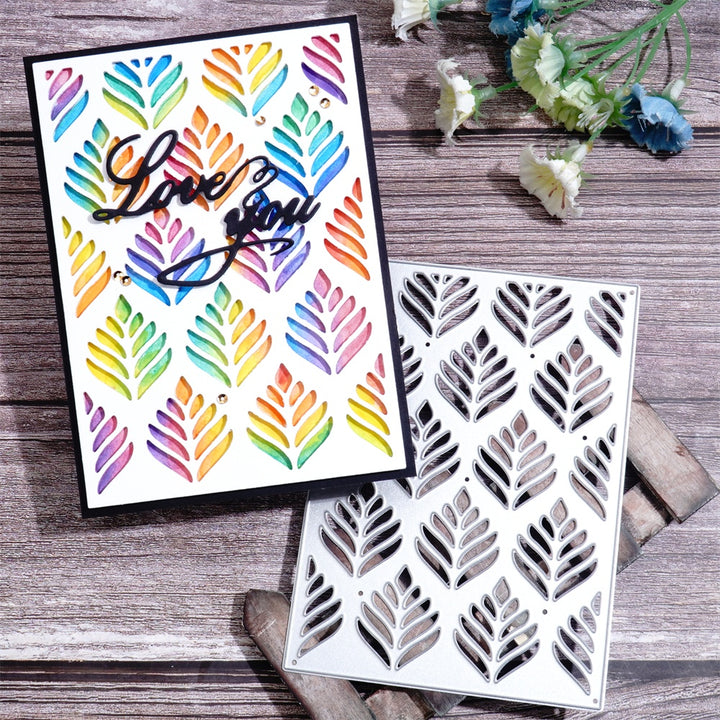 Kokorosa Metal Cutting Dies with Leaves Background Board