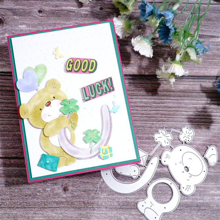 Kokorosa Metal Cutting Dies with Bear and Decoration