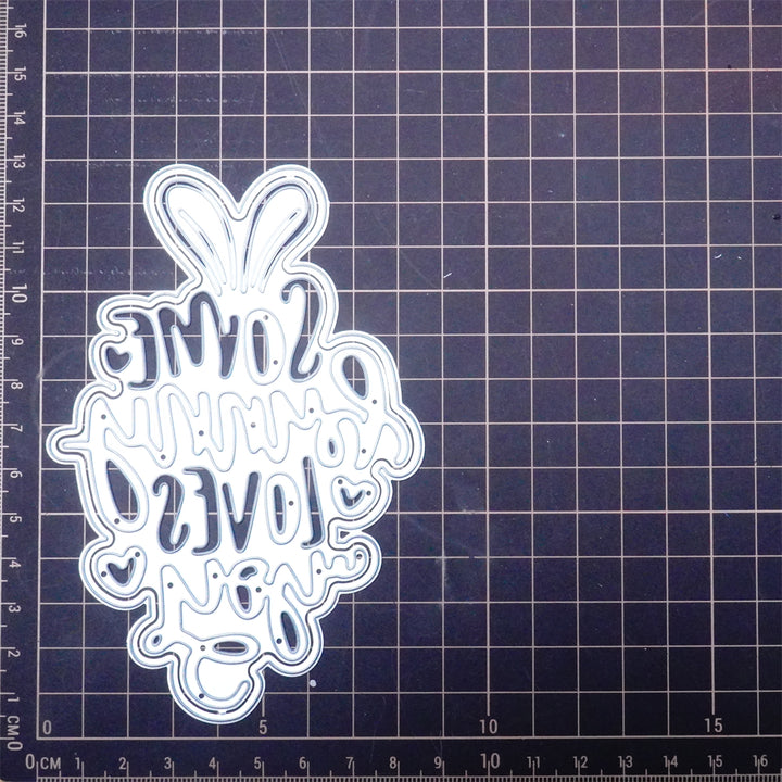 Kokorosa Metal Cutting Dies with Some bunny love you Word