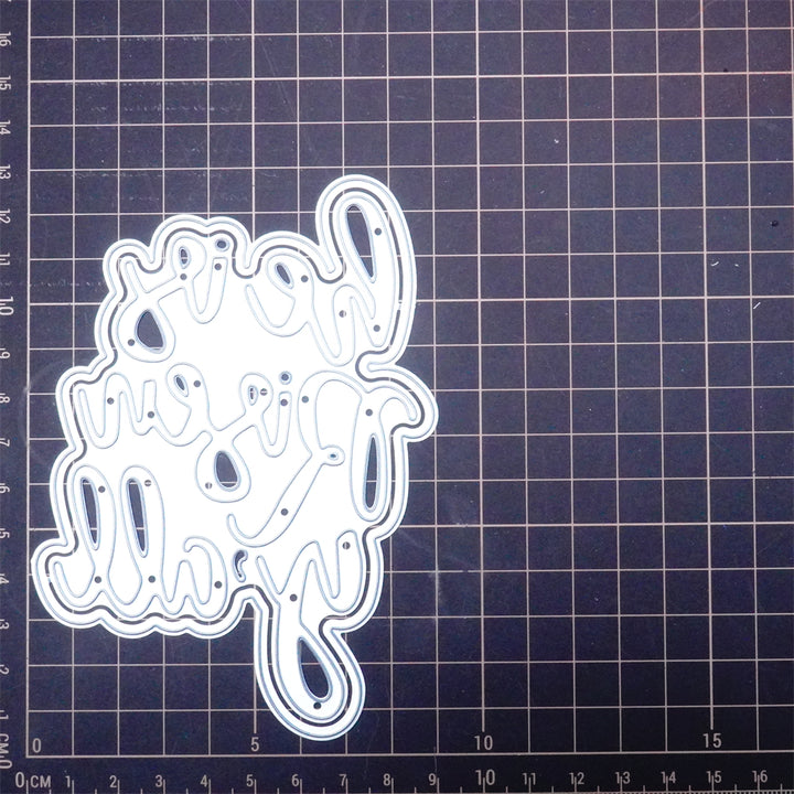 Kokorosa Metal Cutting Dies with he is Risen y'all Word