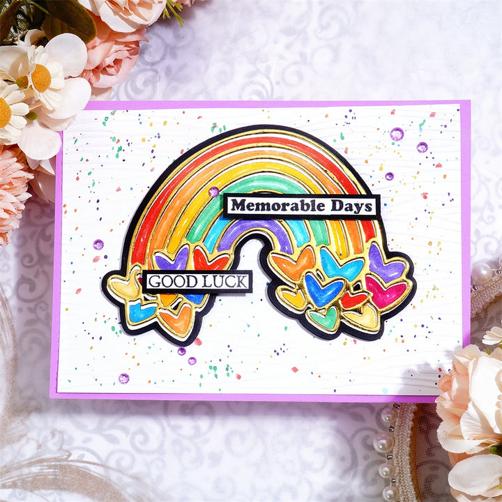 Kokorosa Metal Cutting Dies with Rainbow Hearts