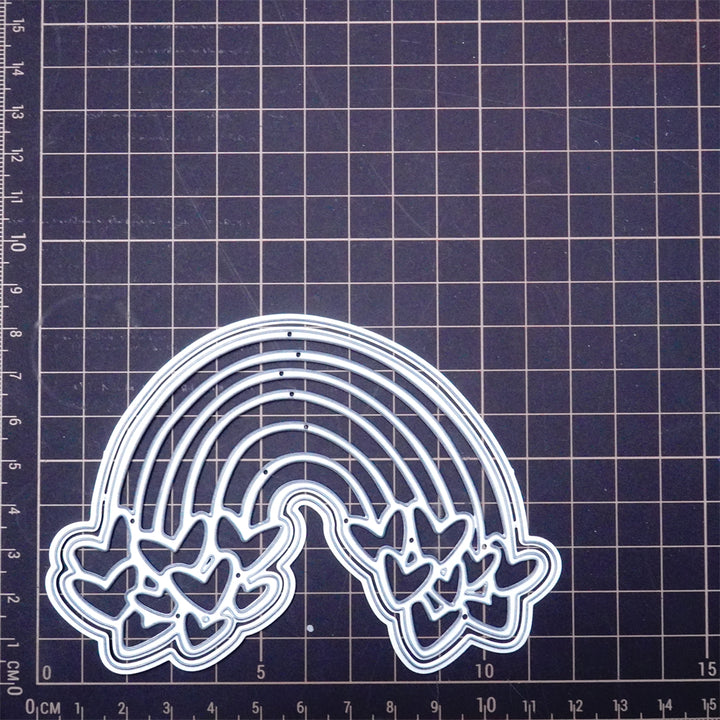 Kokorosa Metal Cutting Dies with Rainbow Hearts
