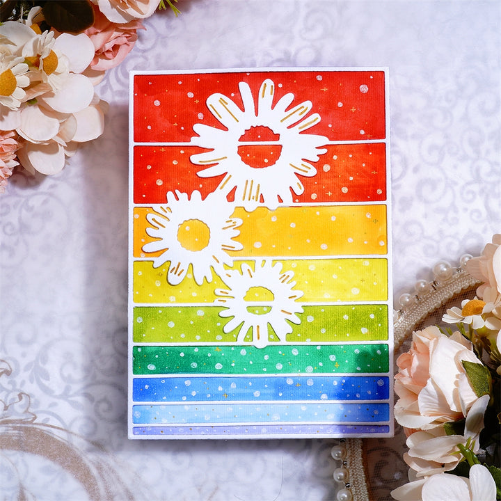 Kokorosa Metal Cutting Dies with 3Pcs Sunflower Background Board