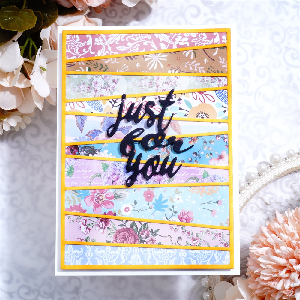 Kokorosa Metal Cutting Dies with Irregular Quadrilateral Background Board