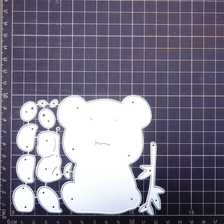 Kokorosa Metal Cutting Dies with Panda and Bamboo Leaves