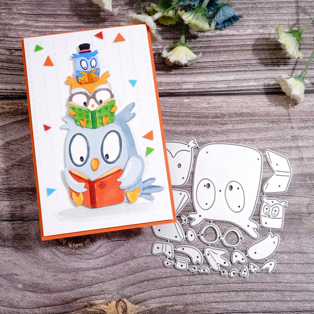 Kokorosa Metal Cutting Dies with Reading Owls