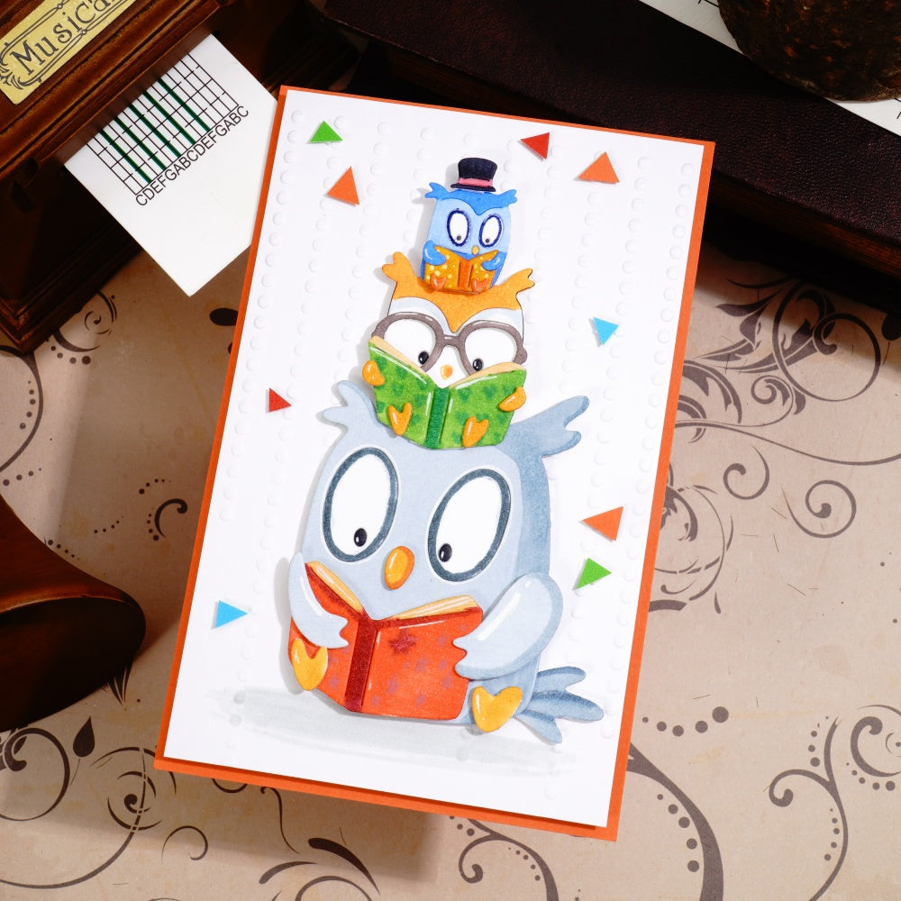 Kokorosa Metal Cutting Dies with Reading Owls