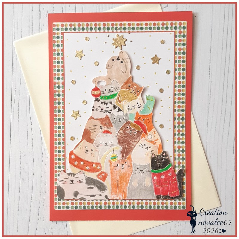 Kokorosa Metal Cutting Dies with Stacked Cats Tree
