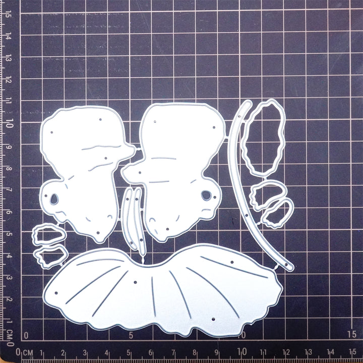 Kokorosa Metal Cutting Dies With Couple of Hamster Kissing under Lotus Leaves