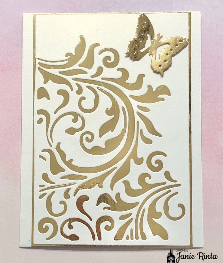 Kokorosa Metal Cutting Dies with Vine & Butterfly Background Board