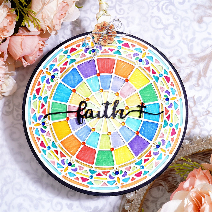 Kokorosa Metal Cutting Dies with Ring Circle Background Board