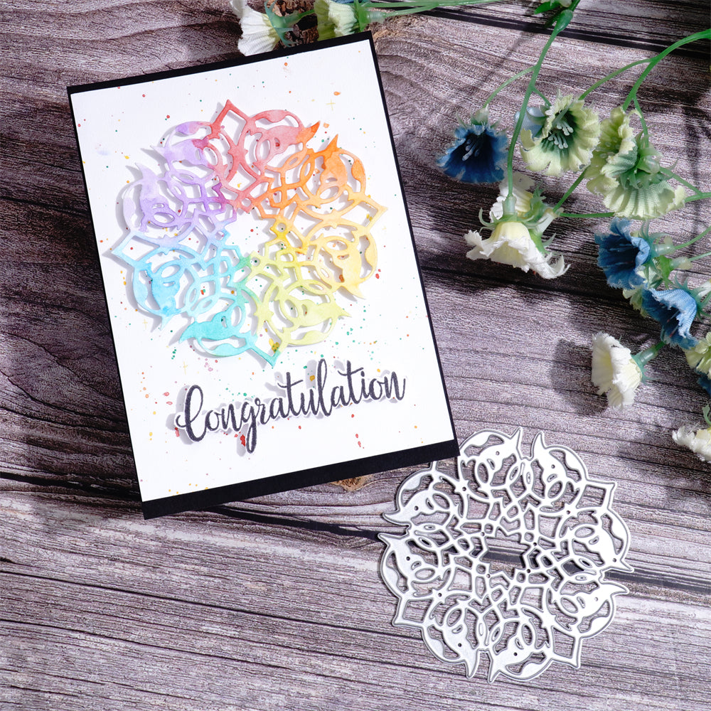 Kokorosa Metal Cutting Dies with Spliced Rings Background Board