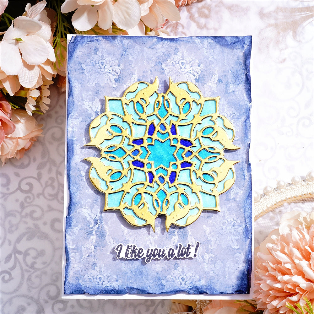 Kokorosa Metal Cutting Dies with Spliced Rings Background Board