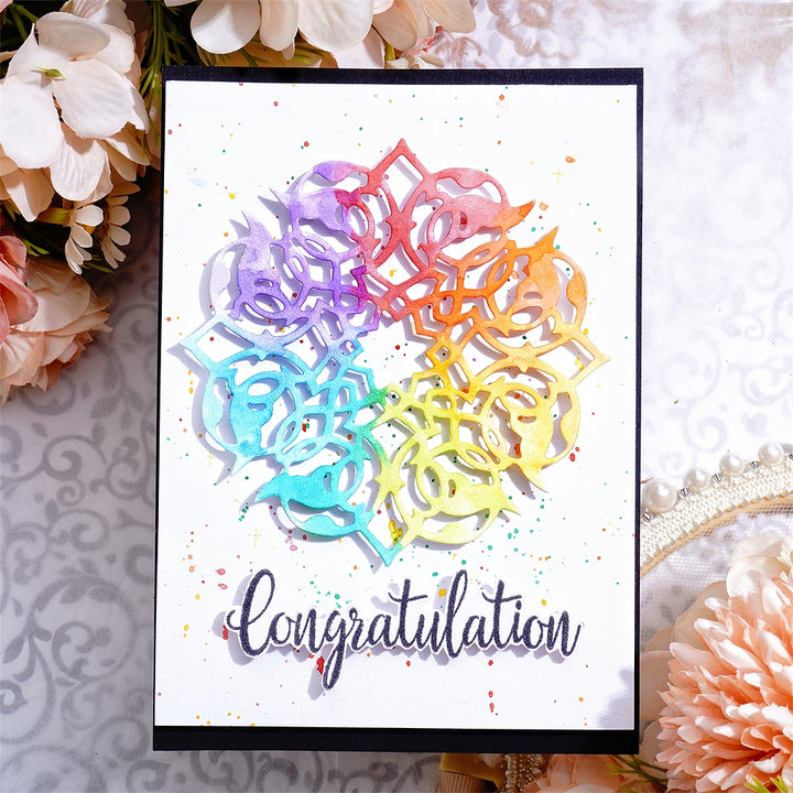 Kokorosa Metal Cutting Dies with Spliced Rings Background Board