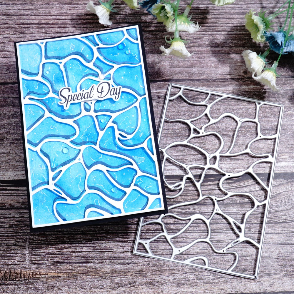 Kokorosa Metal Cutting Dies with Water Ripple Background Board