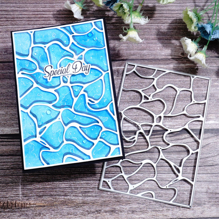 Kokorosa Metal Cutting Dies with Water Ripple Background Board