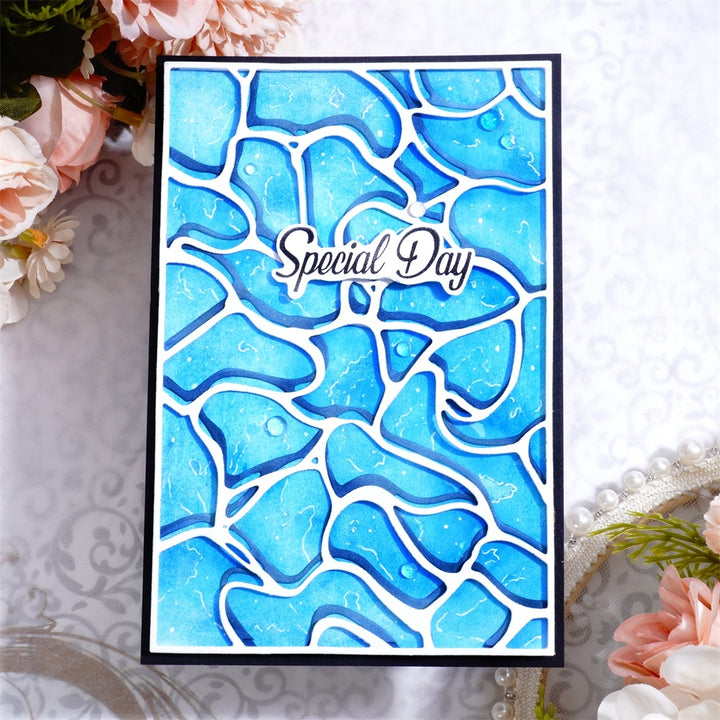 Kokorosa Metal Cutting Dies with Water Ripple Background Board