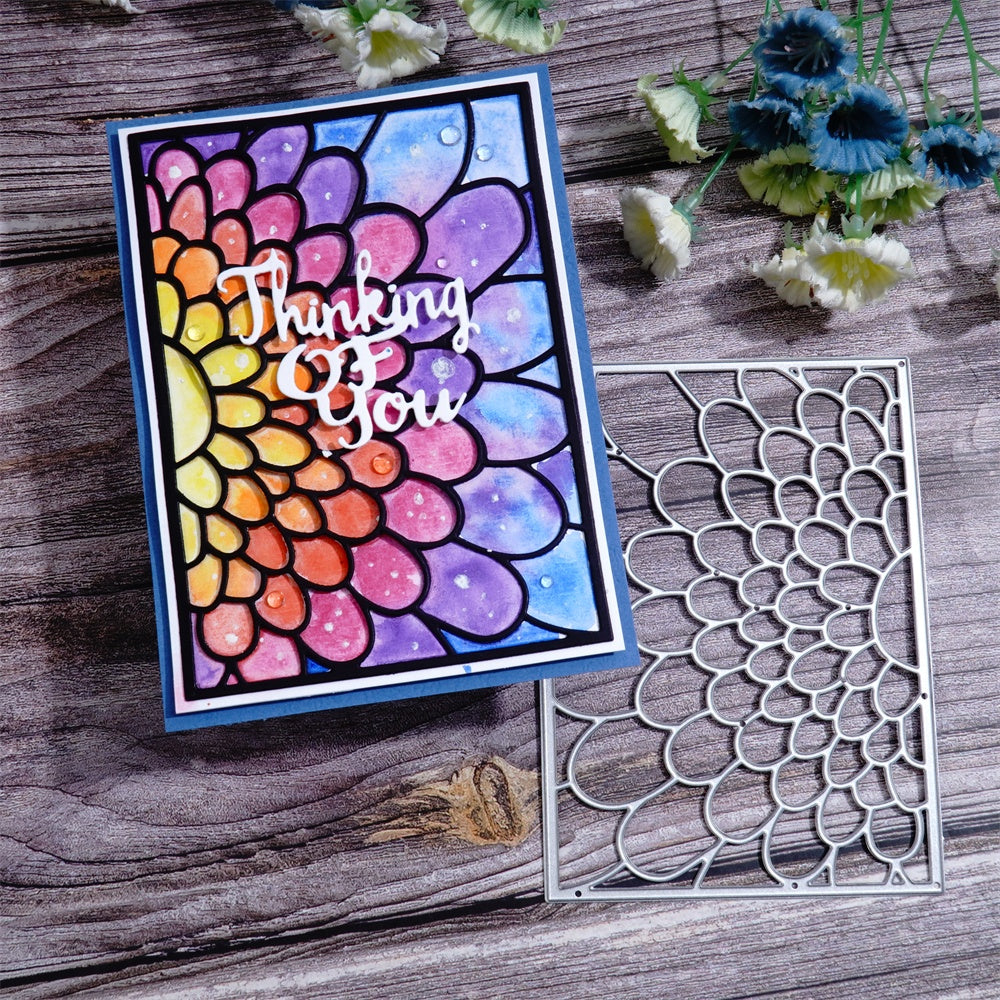 Kokorosa Metal Cutting Dies with Fish Scale Pattern Background Board