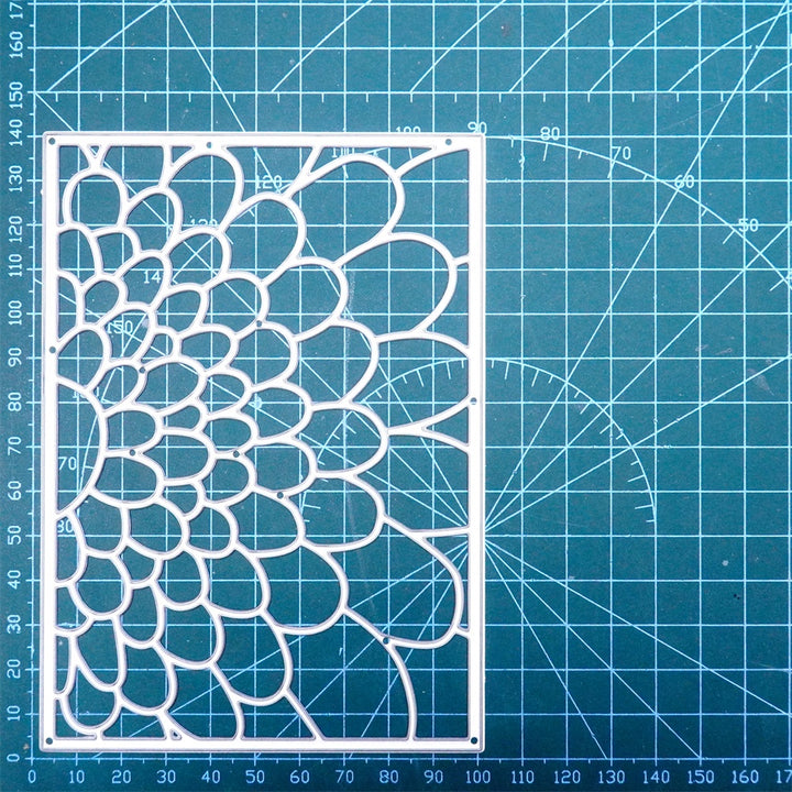 Kokorosa Metal Cutting Dies with Fish Scale Pattern Background Board