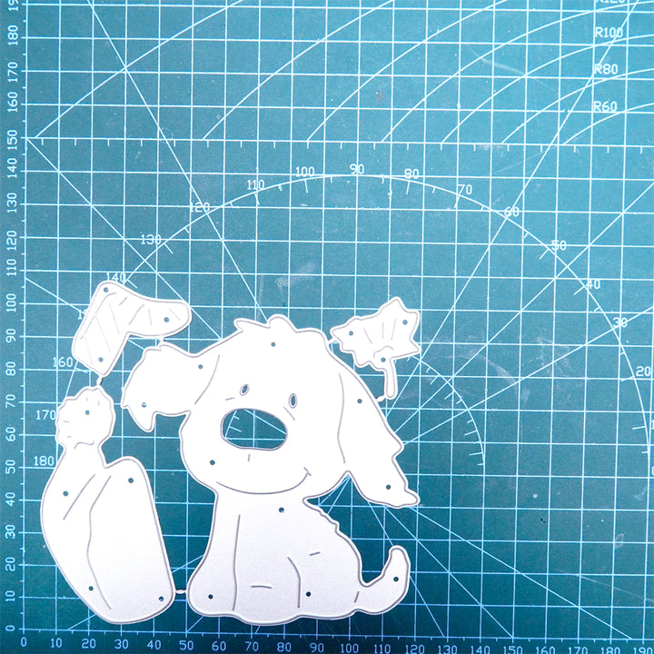 Kokorosa Metal Cutting Dies with Dog Wearing Hat and Scarf