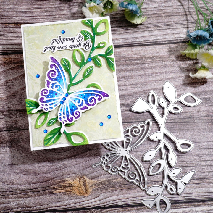 Kokorosa Metal Cutting Dies with Butterfly and Vines