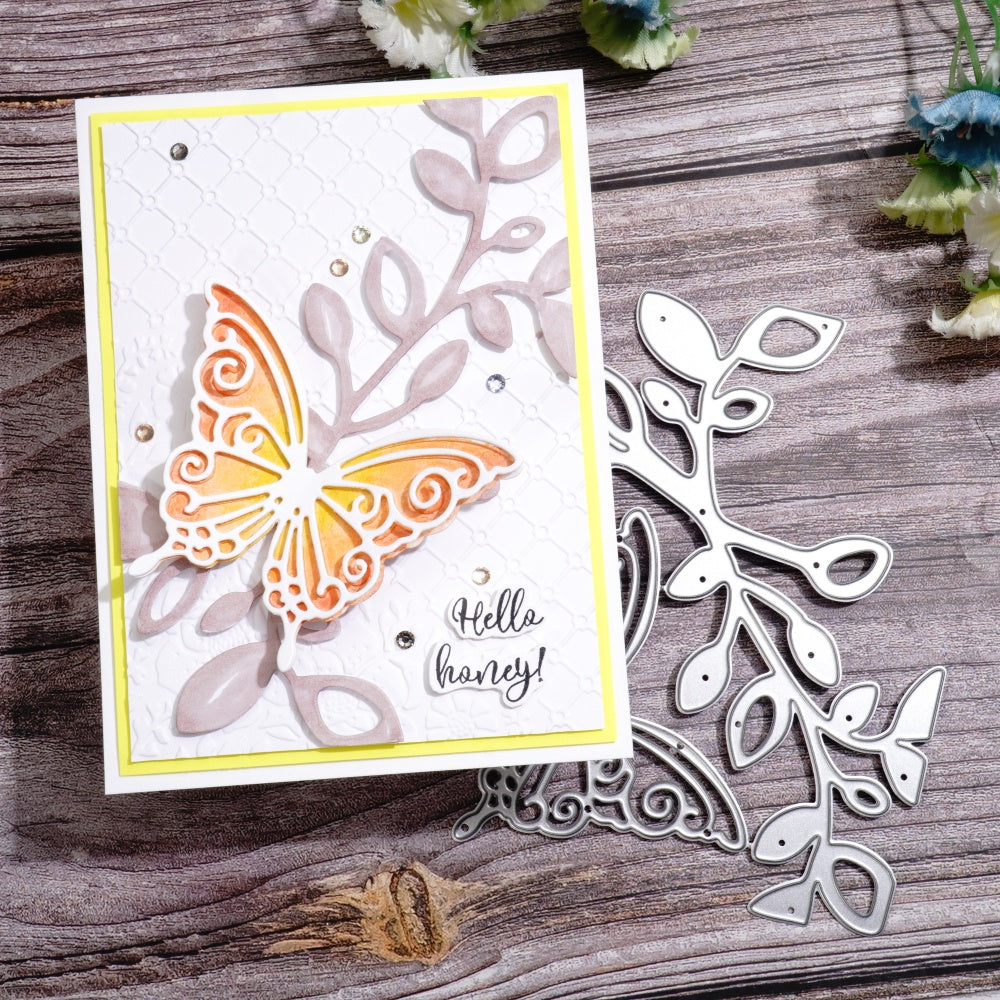 Kokorosa Metal Cutting Dies with Butterfly and Vines