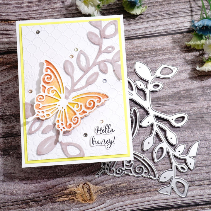 Kokorosa Metal Cutting Dies with Butterfly and Vines