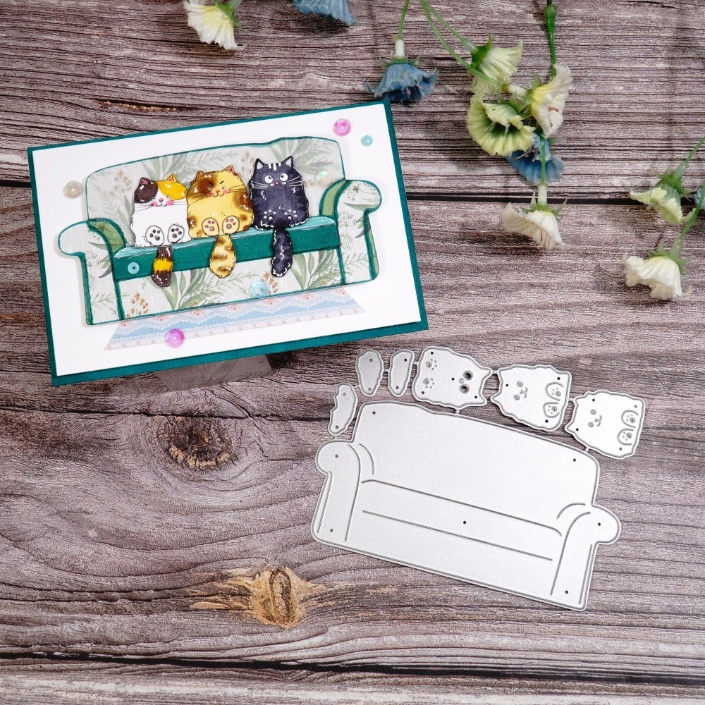 Kokorosa Metal Cutting Dies with Cats on the Sofa