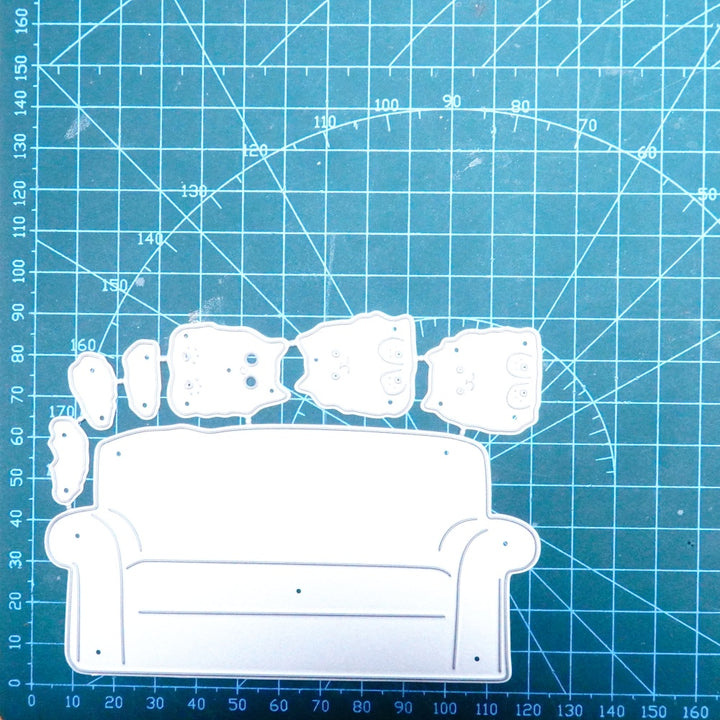 Kokorosa Metal Cutting Dies with Cats on the Sofa