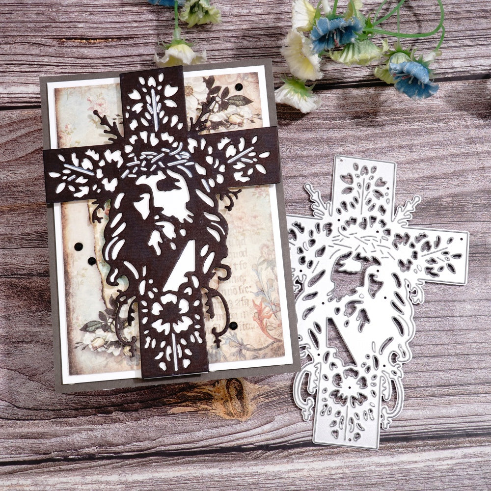 Kokorosa Metal Cutting Dies with Hollow Jesus Cross