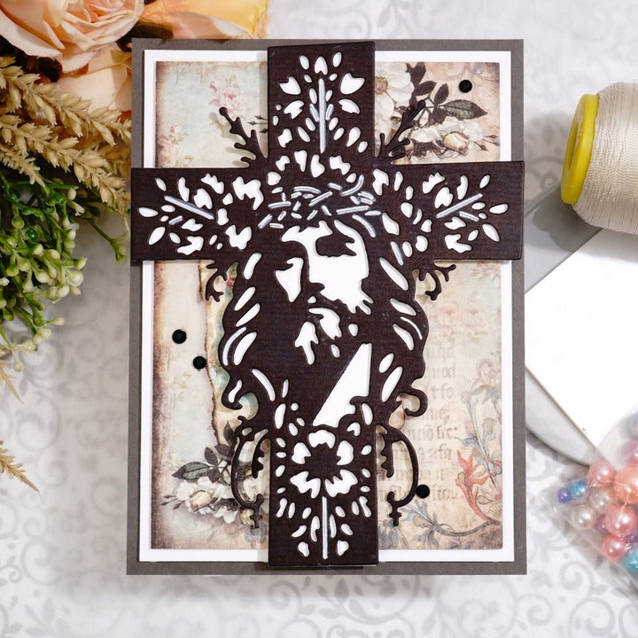 Kokorosa Metal Cutting Dies with Hollow Jesus Cross