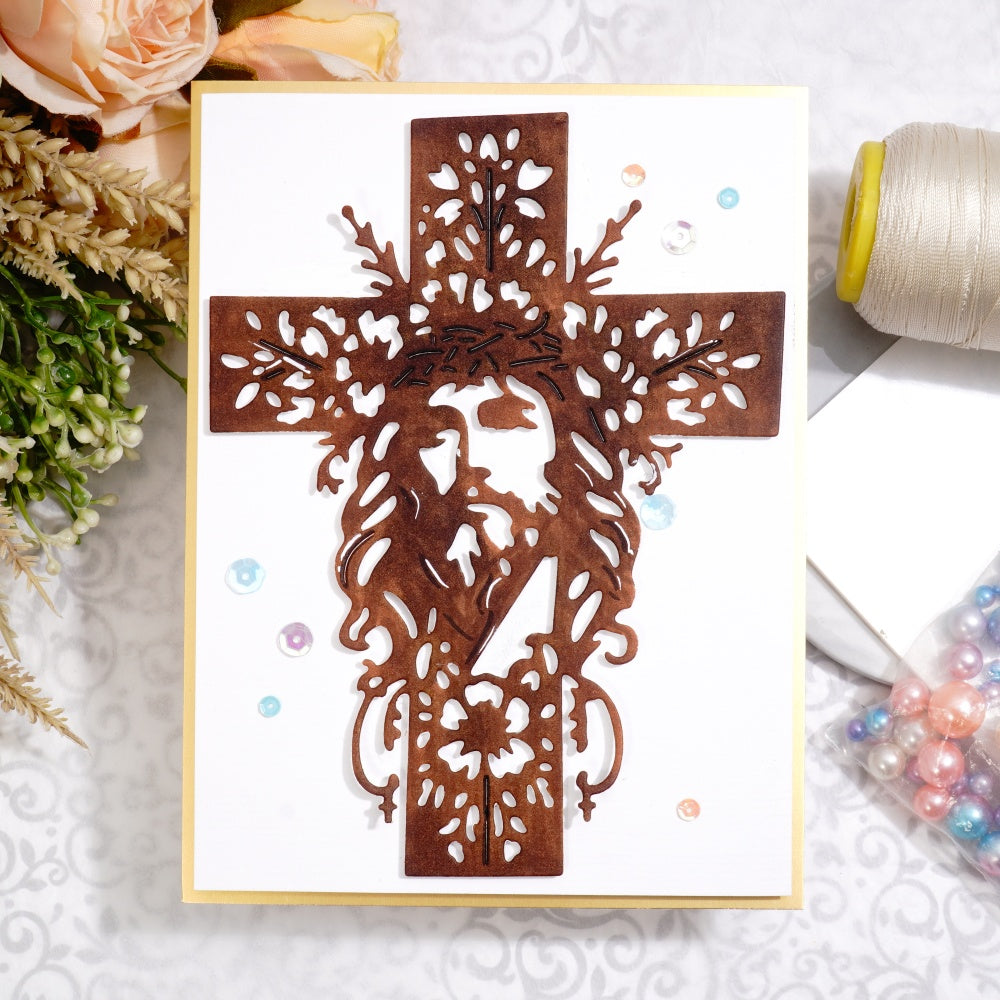Kokorosa Metal Cutting Dies with Hollow Jesus Cross
