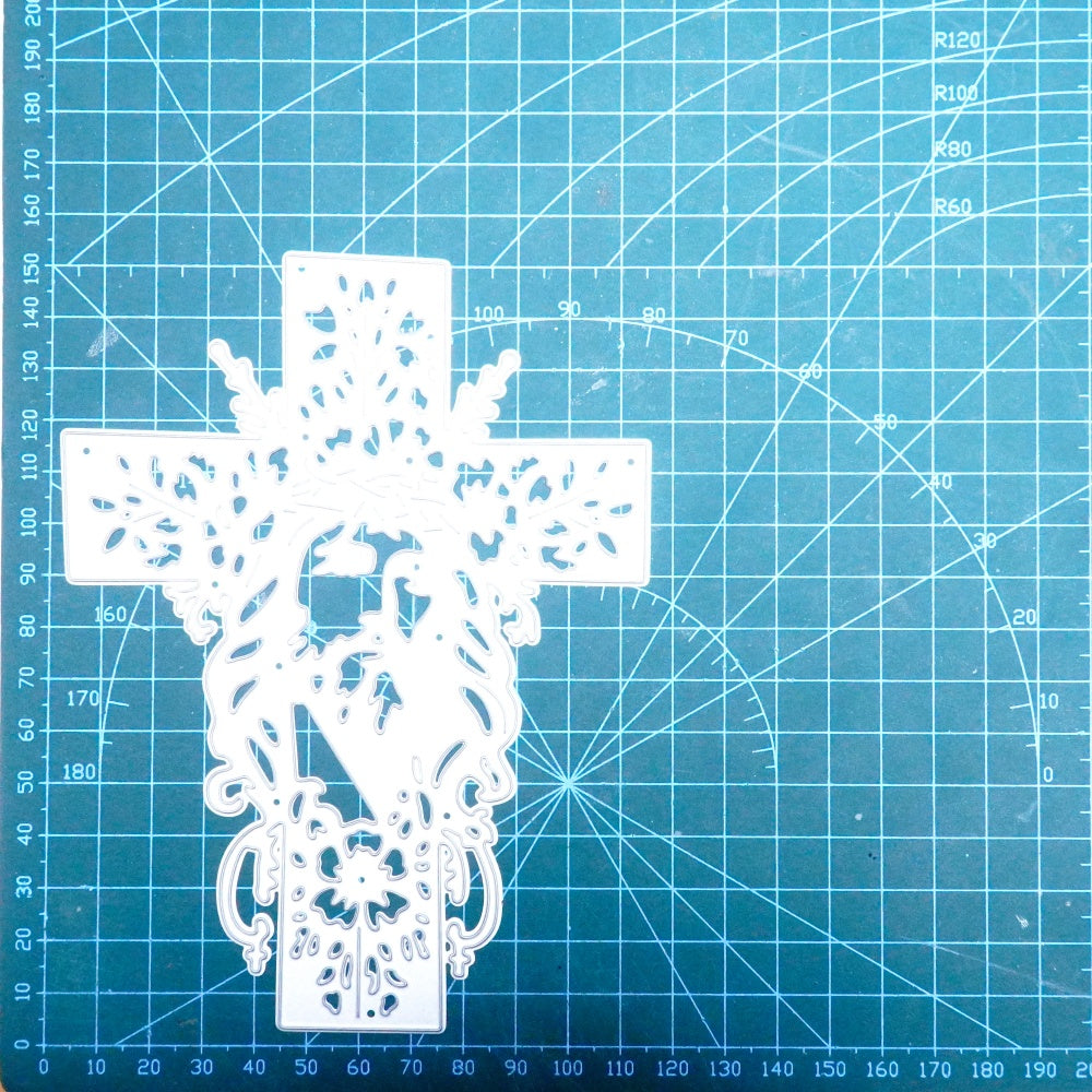 Kokorosa Metal Cutting Dies with Hollow Jesus Cross