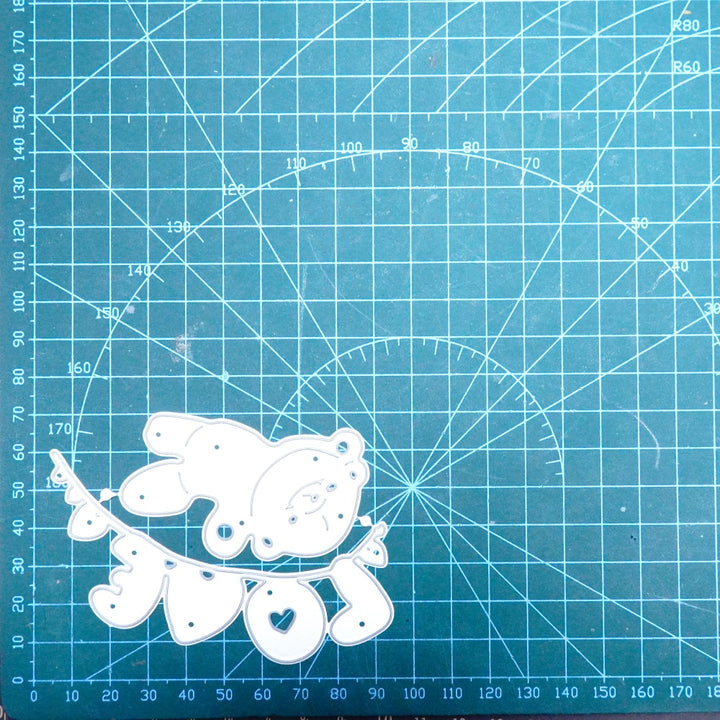 Kokorosa Metal Cutting Dies with Bear Hanging the Love Word