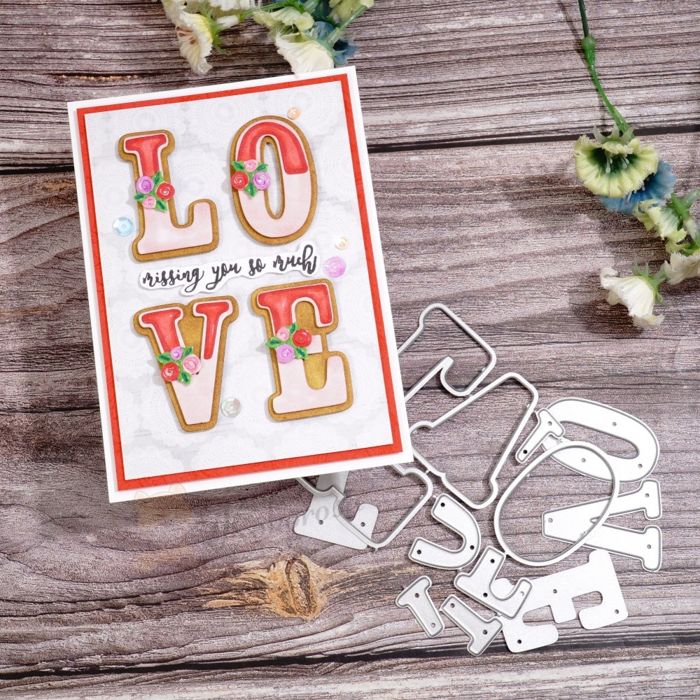Kokorosa Metal Cutting Dies with LOVE Word