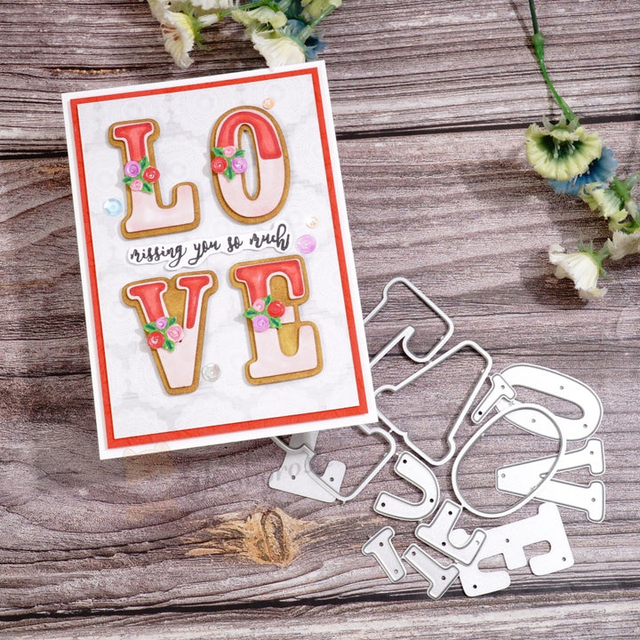 Kokorosa Metal Cutting Dies with LOVE Word