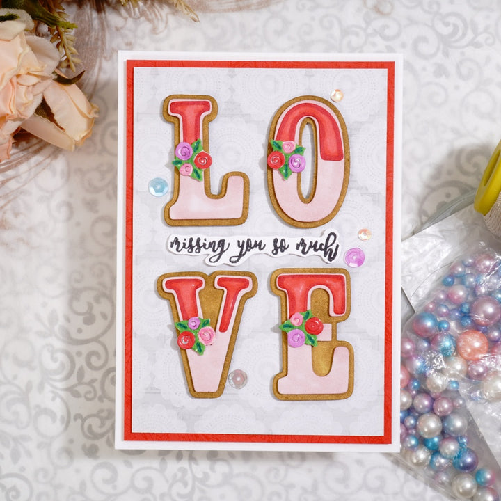 Kokorosa Metal Cutting Dies with LOVE Word