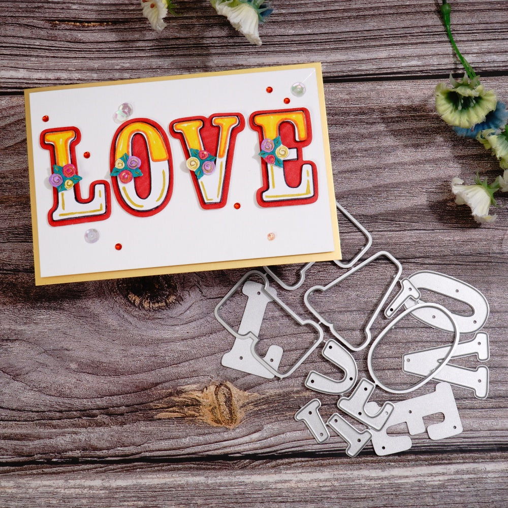 Kokorosa Metal Cutting Dies with LOVE Word