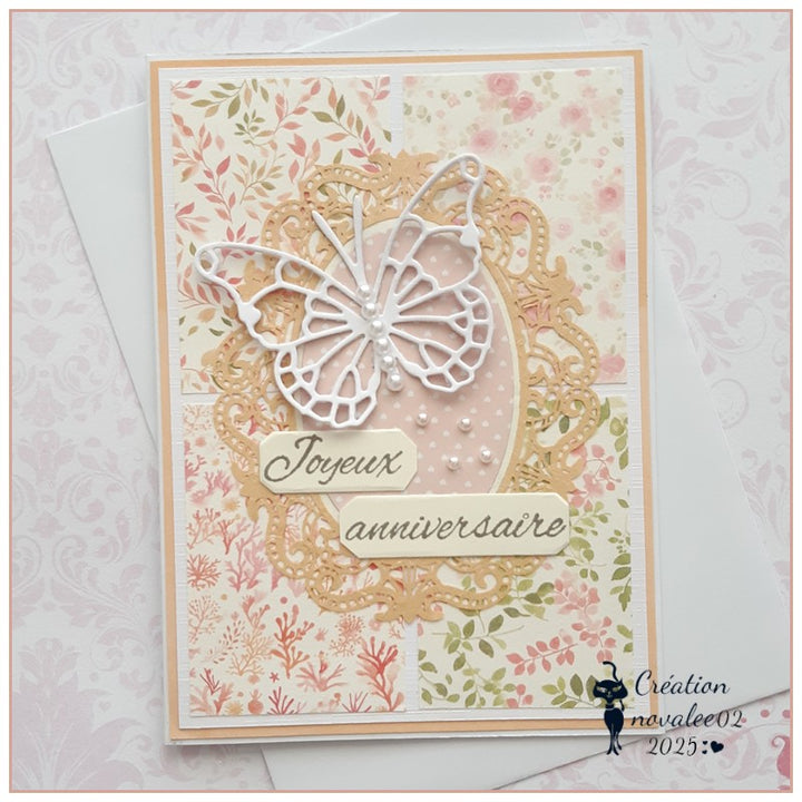 Kokorosa Decorated Lace Paper-6 Styles