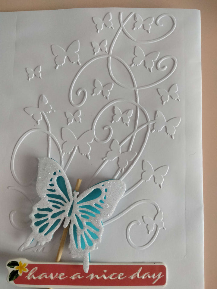 Kokorosa Flying Butterflies Plastic Embossing Folder